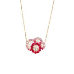 Chopard Happy Dreams Rose Gold Diamond Ruby Pendant 819882-5001