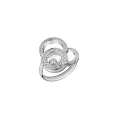 Chopard Happy Dreams White Gold Diamond Ring Size 53 829769-1039