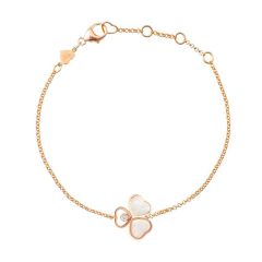 Chopard Happy Hearts Rose Gold Pearl Diamond Bracelet 85A083-5031