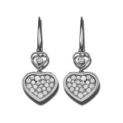 Chopard Happy Hearts White Gold Diamond Earrings 837482-1009