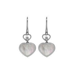 Chopard Happy Hearts White Gold Mother-of-Pearl Earrings 837482-1310