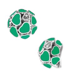 847482-1101 | Buy Chopard Happy Hearts White Gold Agate Earrings