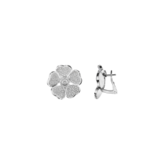 Chopard Happy Hearts Flowers White Gold Diamond Earrings 84A085-1901