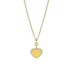 79A107-0921 | Chopard Golden Hearts Yellow Gold Diamond Pendant