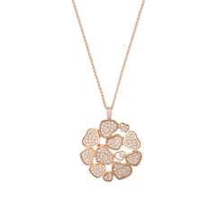 Chopard Happy Hearts Rose Gold Diamond Pendant 79A483-5901