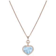 79A074-5340 | Buy Online Chopard Happy Hearts Rose Gold Pearl Diamond Pendant 