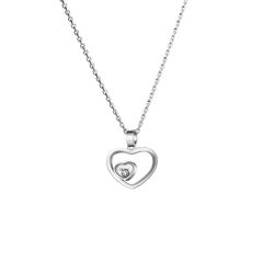 797482-1001 | Chopard Happy Hearts White Gold Diamond Pendant |Buy Now