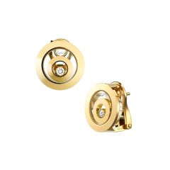 Chopard Happy Spirit Yellow Gold Diamond Earclips 845405-0001