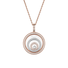 Chopard Happy Spirit Rose and White Gold Diamond Pendant 798231-9003