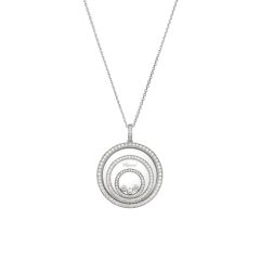 Chopard Happy Spirit White Gold Diamond Pave Pendant 798232-1001