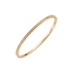 Chopard Ice Cube Pure Yellow Gold Full-Set Diamond Bangle Size S 857702-0012