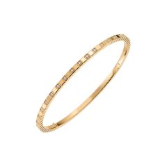 Chopard Ice Cube Pure Yellow Gold Half-Set Diamond Bangle Size M 857702-0010