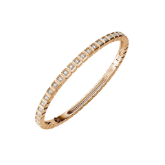 Chopard Ice Cube Rose Gold Full-Paved Diamond Bangle Size S 858350-5007