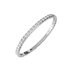 Chopard Ice Cube White Gold Full-Paved Diamond Bangle Size M 858350-1008