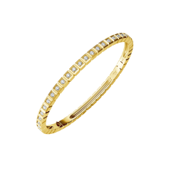 Chopard Ice Cube Yellow Gold Full-Paved Diamond Bangle Size M 858350-0008