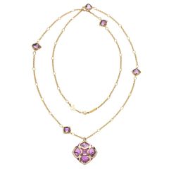 Chopard IMPERIALE Rose Gold Amethyst Diamond Pendant 819570-5001