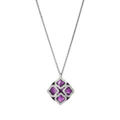 Chopard IMPERIALE White Gold Amethyst Diamond Pendant 799563-1001