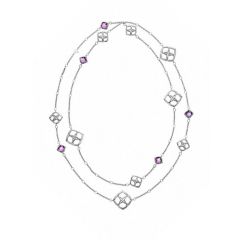 Chopard IMPERIALE White Gold Amethyst Necklace 819564-1001