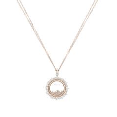 Chopard Joaillerie Rose Gold Diamond Pave Pendant 799463-5001