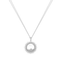 Chopard Joaillerie White Gold Diamond Pave Pendant 799463-1001