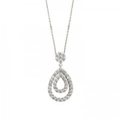 Chopard L'Heure du Diamant White Gold Diamond Pendant 799066-1001