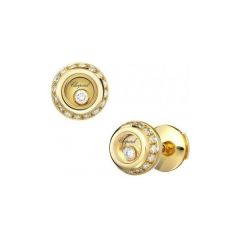 839012-0001 | Buy Chopard Miss Happy Yellow Gold Diamond Earrings