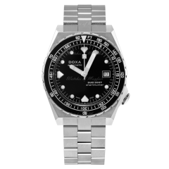 861.10.101B.10 | Doxa SUB 600T Sharkhunter B&W Automatic 40 x 47.6 mm watch. Buy Online