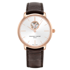 Frederique Constant Slimline Heart Beat Automatic Steel & Rose Gold 40 mm FC-312V4S4