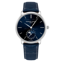 FC-705N4S6 | Frederique Constant Slimline Moonphase Auto Steel Blue Dial 42 mm watch. Buy Online