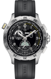 Hamilton Khaki Aviation Worldtimer Chrono Quartz 45mm H76714335