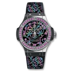 343.SS.6599.NR.1233 | Hublot Big Bang Broderie Sugar Skull Steel watch. Buy Online