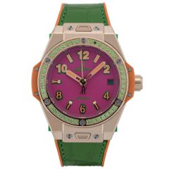 465.OG.7398.LR.1222.POP16 | Hublot Big Bang One Click Pop Art King Gold Apple 39 mm watch. Buy Online