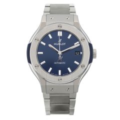 Hublot Classic Fusion Titanium Blue Bracelet 42 mm 548.NX.7170.NX