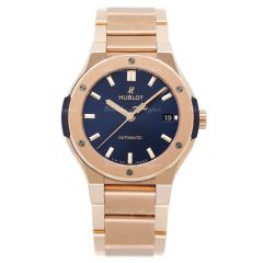 Hublot Classic Fusion King Gold Blue Bracelet 38 mm 568.OX.7180.OX