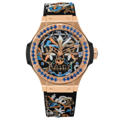 343.PS.6599.NR.1201 | Hublot Big Bang Broderie Sugar Skull Gold 41 mm watch. Buy Online