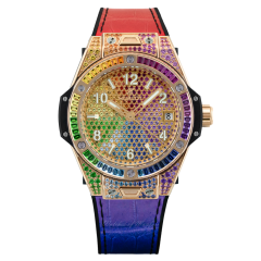 Hublot Big Bang One Click King Gold Rainbow 39 mm 465.OX.9900.LR.0999