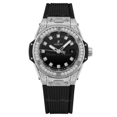 485.SX.1270.RX.1604 | Hublot Big Bang One Click Steel Pave 33 mm watch. Buy Online