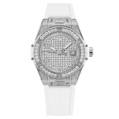 Hublot Big Bang One Click Steel White Full Pave 33 mm 485.SE.9000.RW.1604