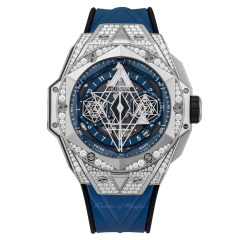 Hublot Big Bang Sang Bleu II Titanium Blue Pave 45mm 418.NX.5107.RX.1604.MXM20