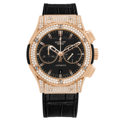 Hublot Classic Fusion Chronograph King Gold Diamonds Automatic 45 mm 521.OX.1180.LR.1704