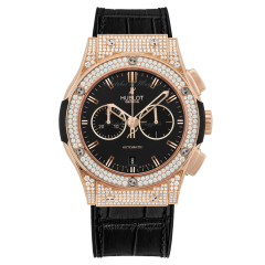 Hublot Classic Fusion Chronograph King Gold Pave Automatic 42 mm 541.OX.1180.LR.1704