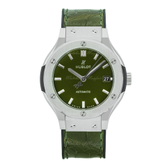 565.NX.8970.LR | Hublot Classic Fusion Green Titanium 38 mm watch. Buy Online