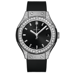 581.NX.1470.RX.1704 | Hublot Classic Fusion Titanium Pave 33 mm watch. Buy Online