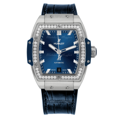 Hublot Spirit Of Big Bang Titanium Blue Diamonds 39 mm 665.NX.7170.LR.1204