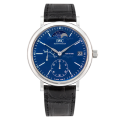 IW516405 | IWC Portofino Hand Wound Moon Phase 150 Years 45 mm watch. Buy Online