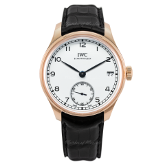 IW510211 | IWC Portugieser Hand Wound Eight Days Edition 150 Years 42.3 mm watch. Buy Online