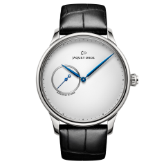 J017030241 | Jaquet Droz Grande Heure Minute Silver 43 mm watch. Buy Online