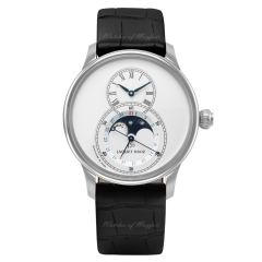 J007530240 | Jaquet-Droz Grande Seconde Moon Silver 43 mm watch. Buy Online