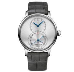 J007010242 | Jaquet Droz Grande Seconde Quantieme Satin-brushed Gray 39 mm watch. Buy Online