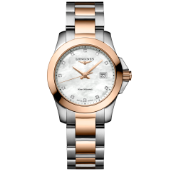 L3.376.3.88.7 | Longines Conquest Diamonds Quartz 29.5 mm watch. Buy Online